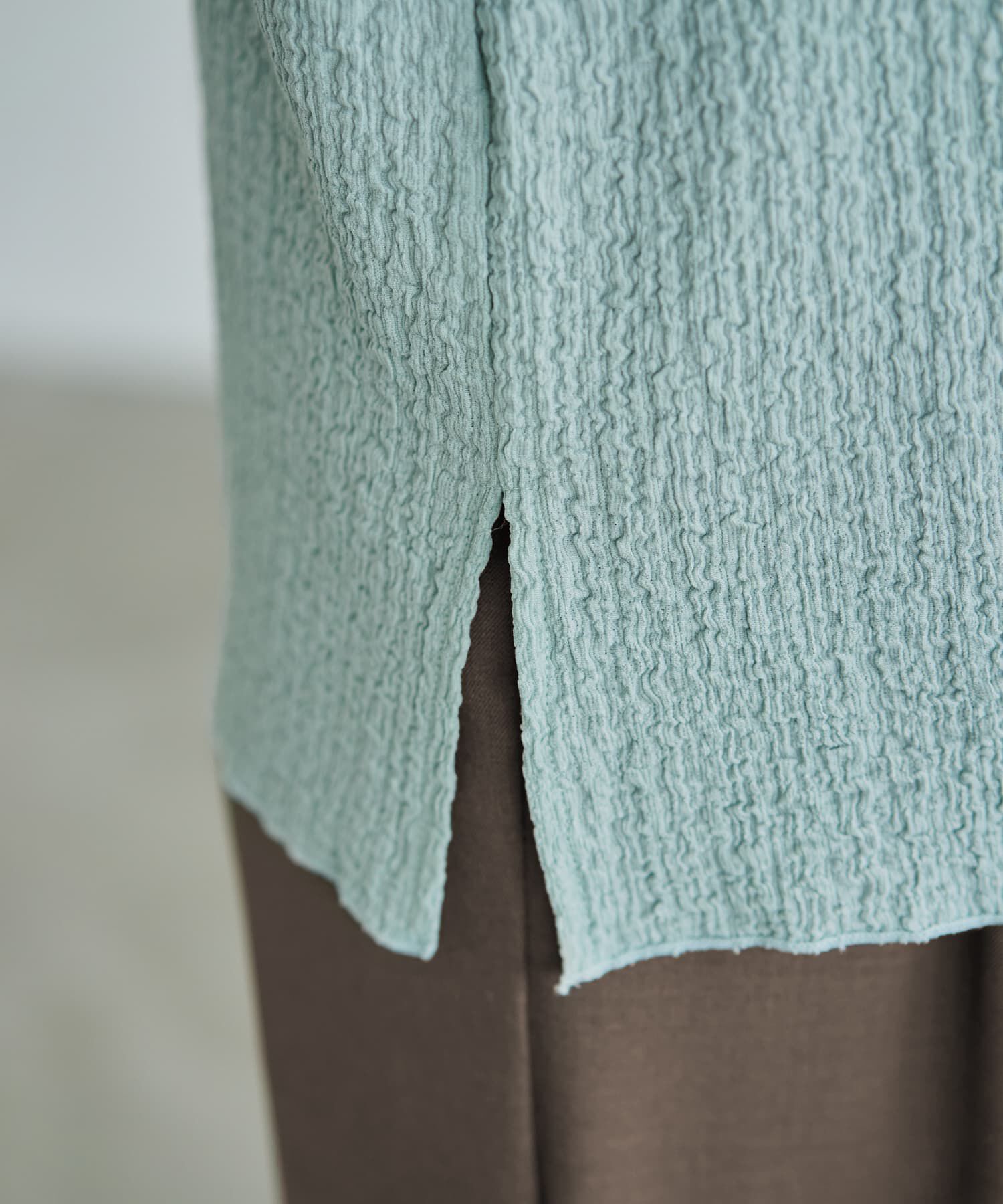 STYLE DELI「バブルシャーリングボトルネックトップス」|Tシャツ・カットソー|