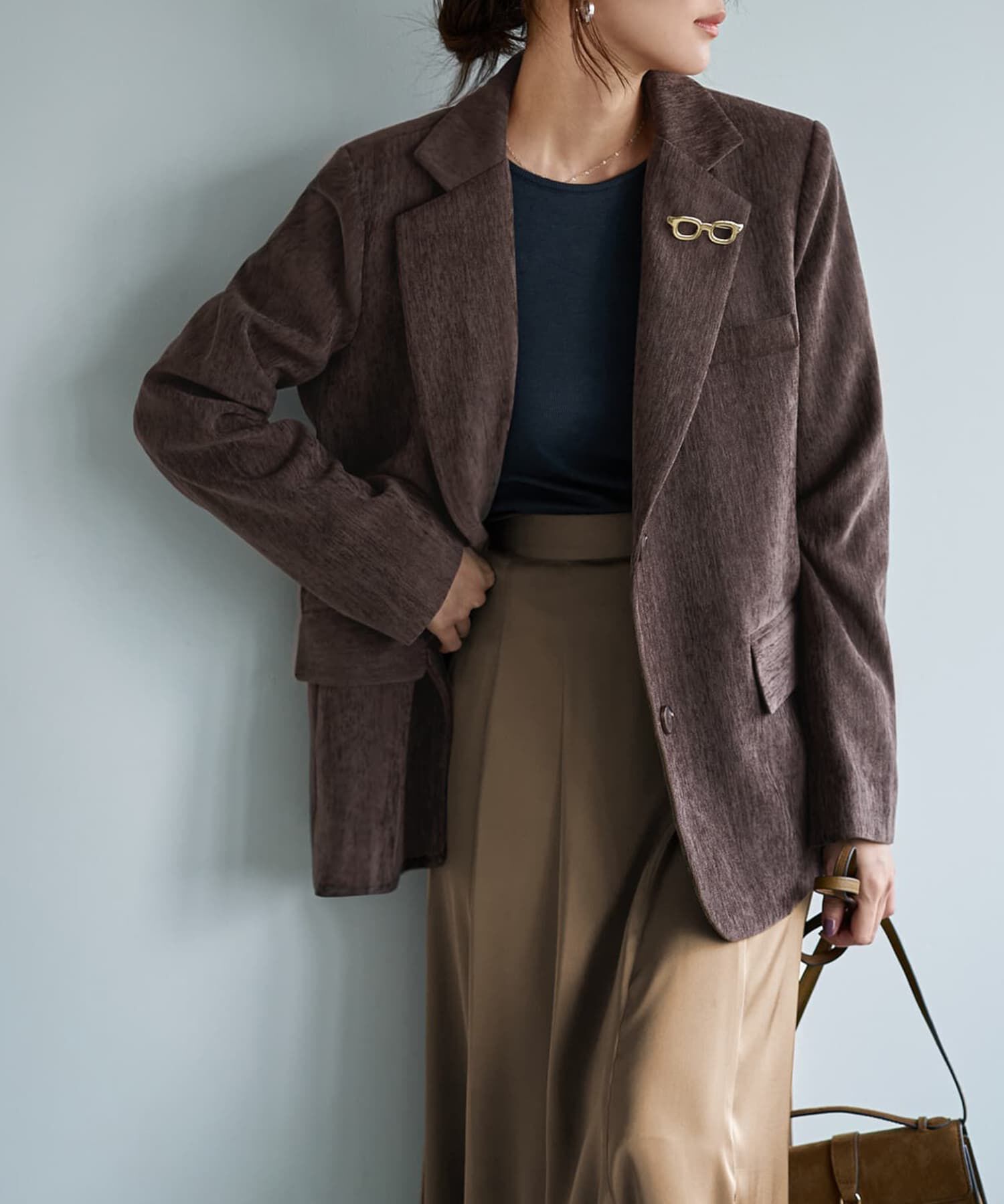 STYLE DELI「ぽってりメガネブローチ」|ブローチ・コサージュ|