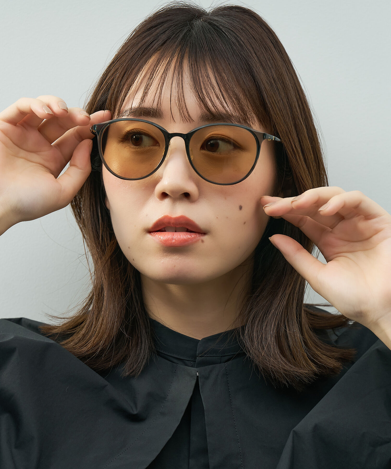  「SUNCUTGlasses/UV100%CUT ボストン型  軽量 ズレ落ち防止 サングラス｜Zoff SMART Skinny」|サングラス|