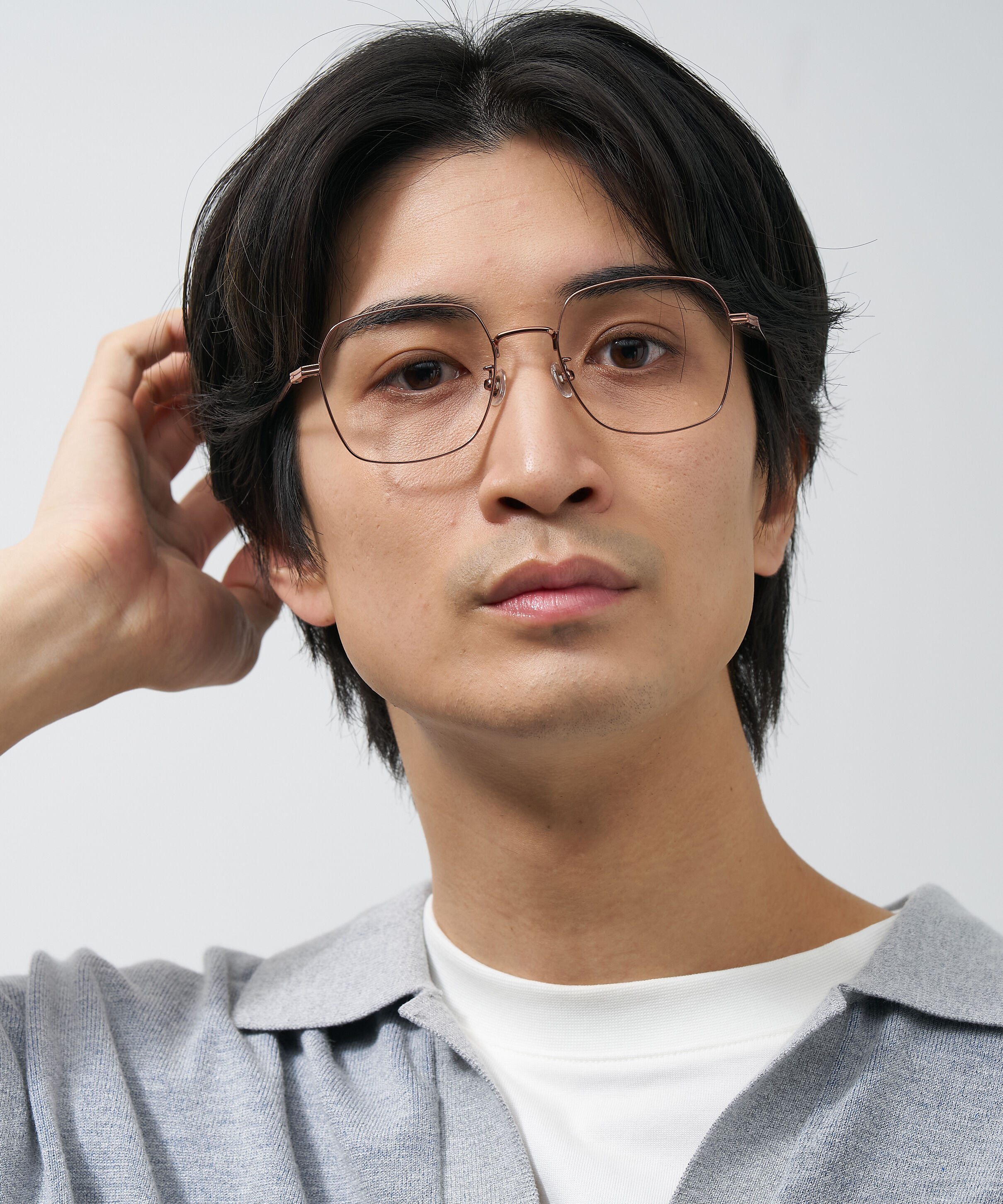  「ウェリントン型 メガネ｜少し角張ったウェリントンフレーム 伊達メガネ 度付きメガネ レンズ交換券付き」|メガネ|