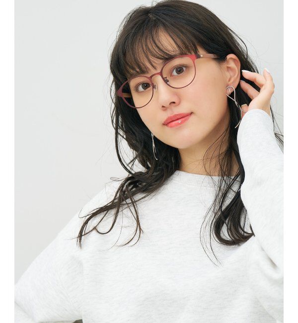  「[ミニーマウス モデル] 型 メガネ ディズニー 軽量 可愛い Disney Collection レンズ交換券付」|メガネ|レッド3