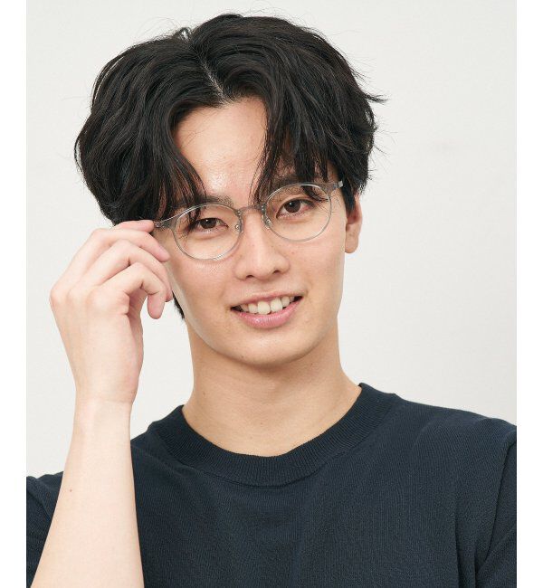  「ボストン型 メガネ｜クリアカラー｜伊達メガネ 度付きメガネ｜ユニセックス  レンズ交換券付」|メガネ|