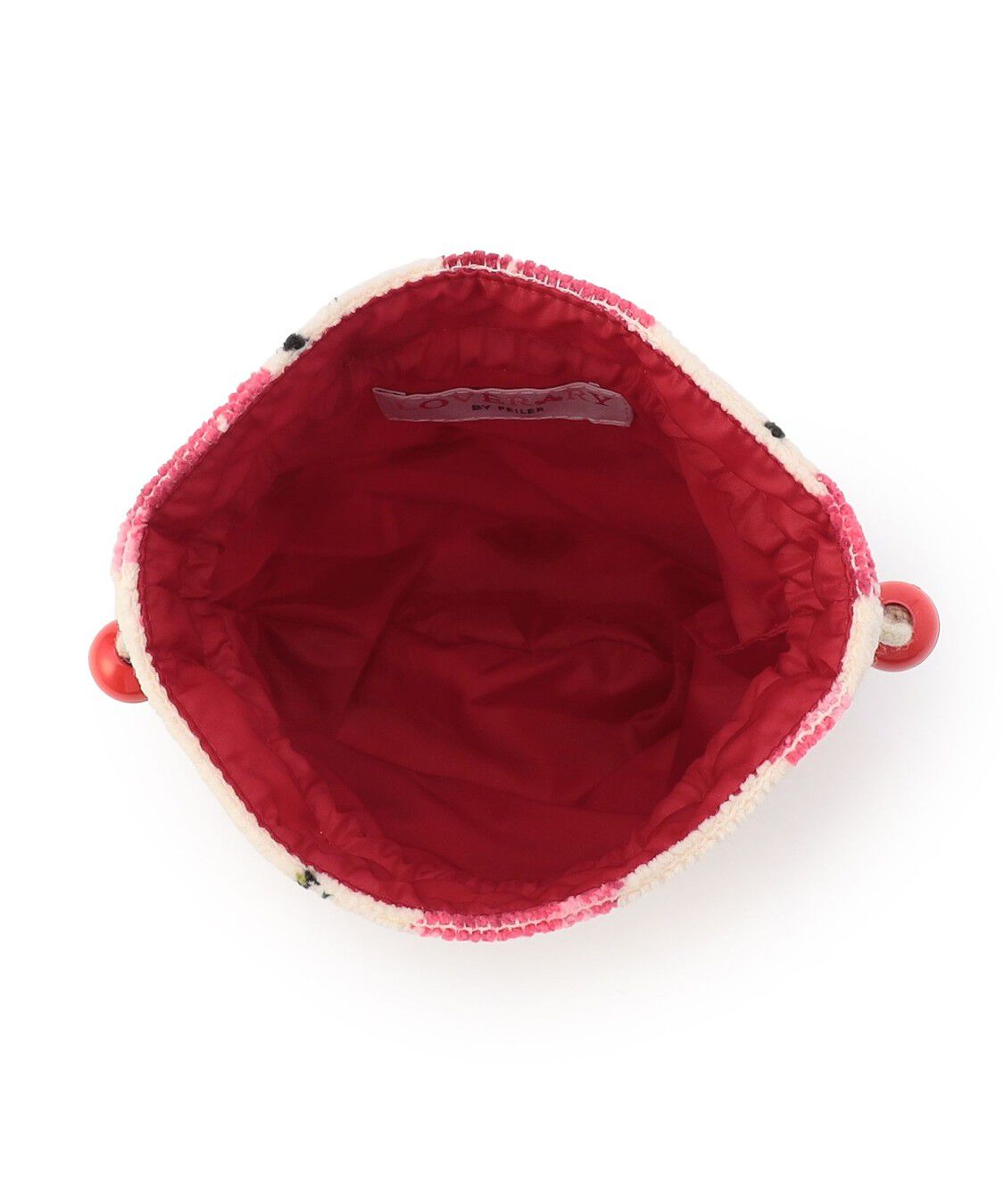 LOVERARY BY FEILER「ストロベリードット　巾着　L/STD-257346」|ポーチ|