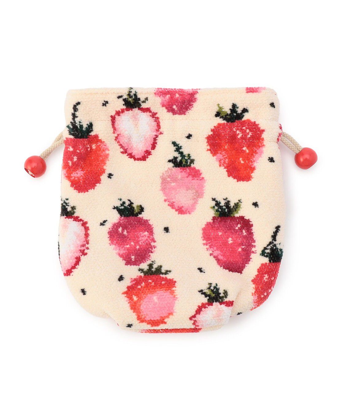 LOVERARY BY FEILER「ストロベリードット　巾着　L/STD-257346」|ポーチ|