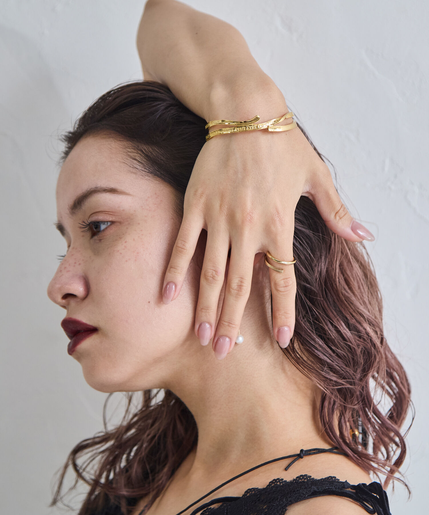 JUPITER「【SV925】メッセージバングル/天然石」|ブレスレット・バングル|