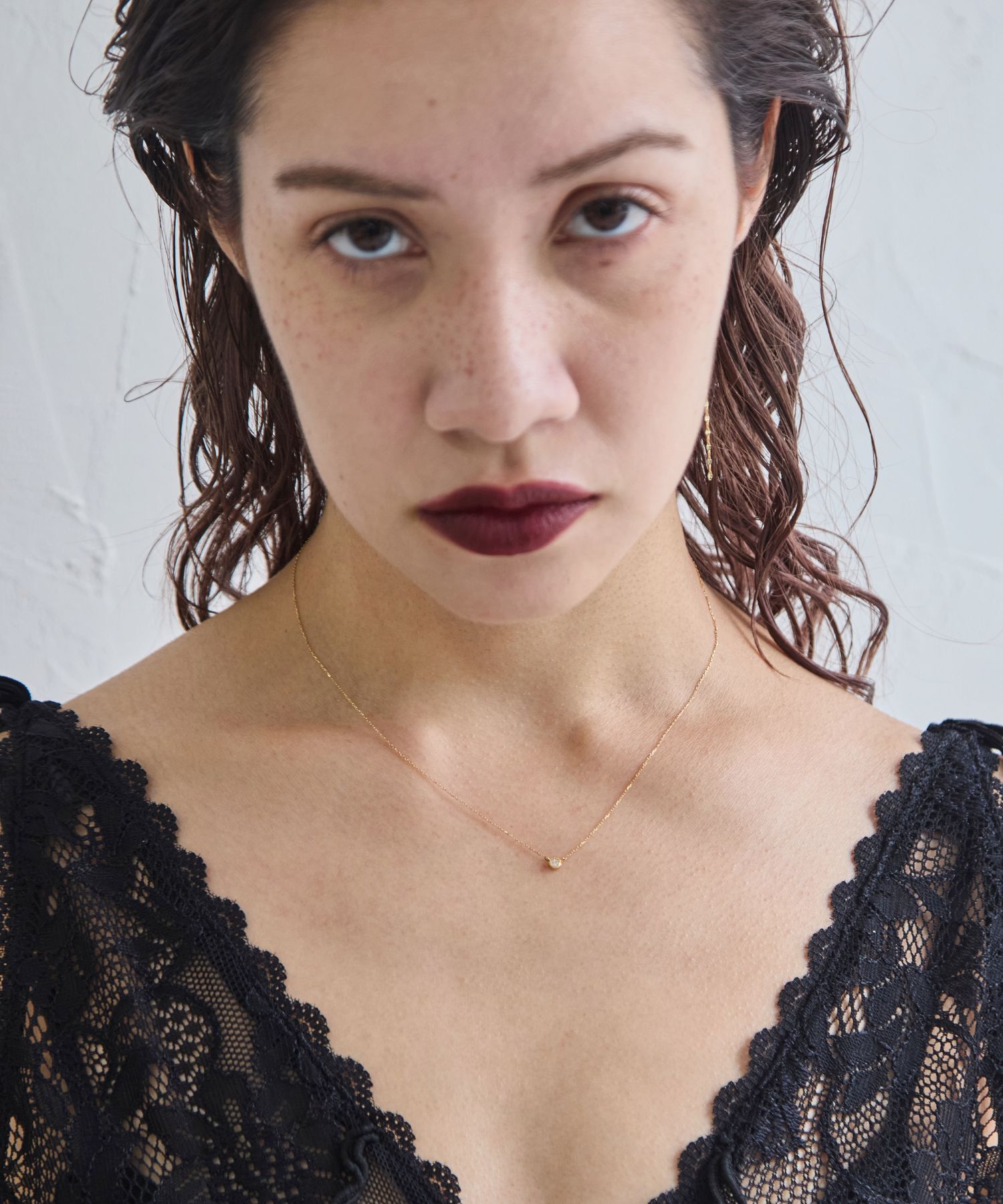 JUPITER「【K18】一粒ダイヤモンドネックレス」|ネックレス|