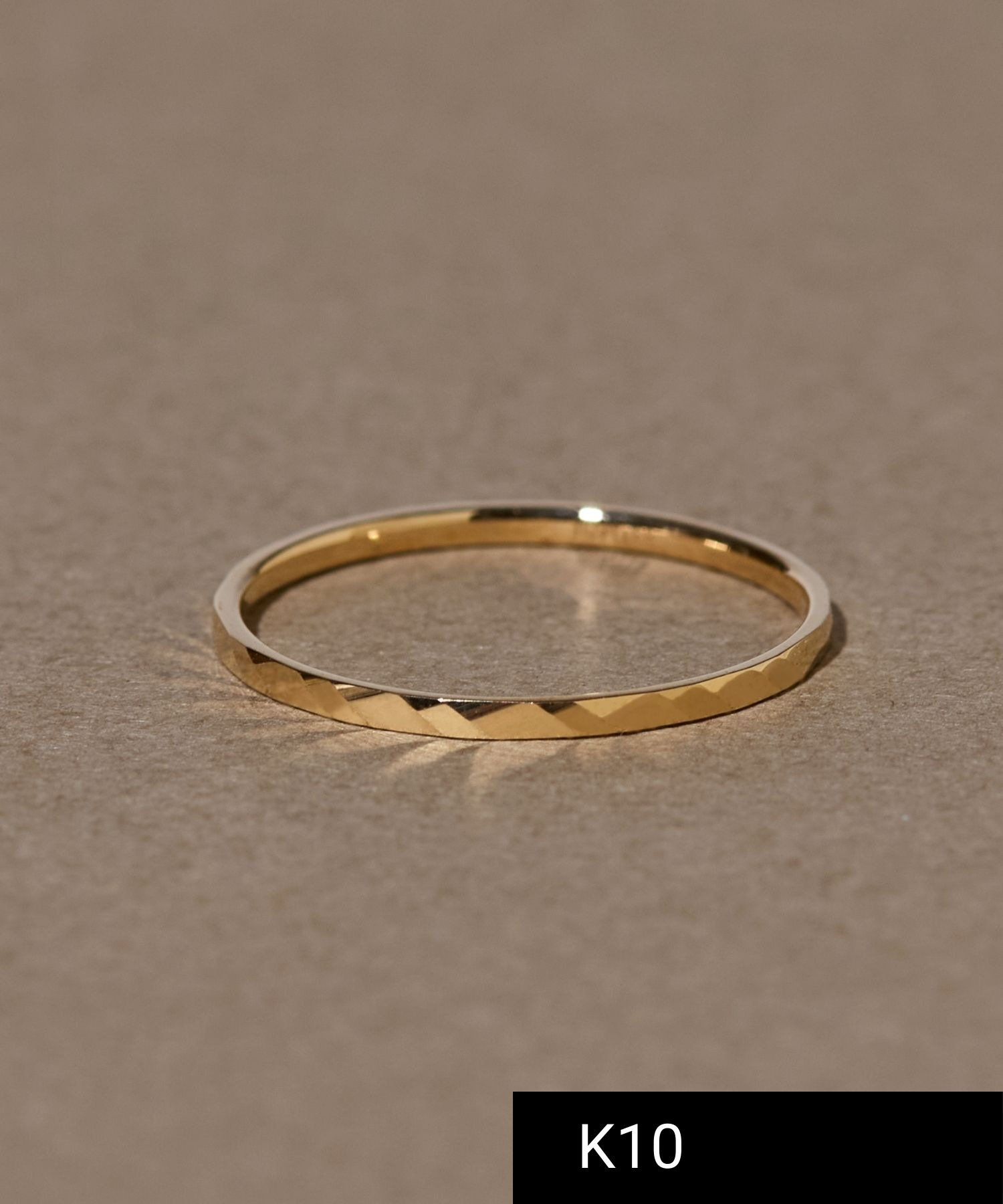 JUPITER「【K10】スリムリング/ゴールド」|リング|ゴールド