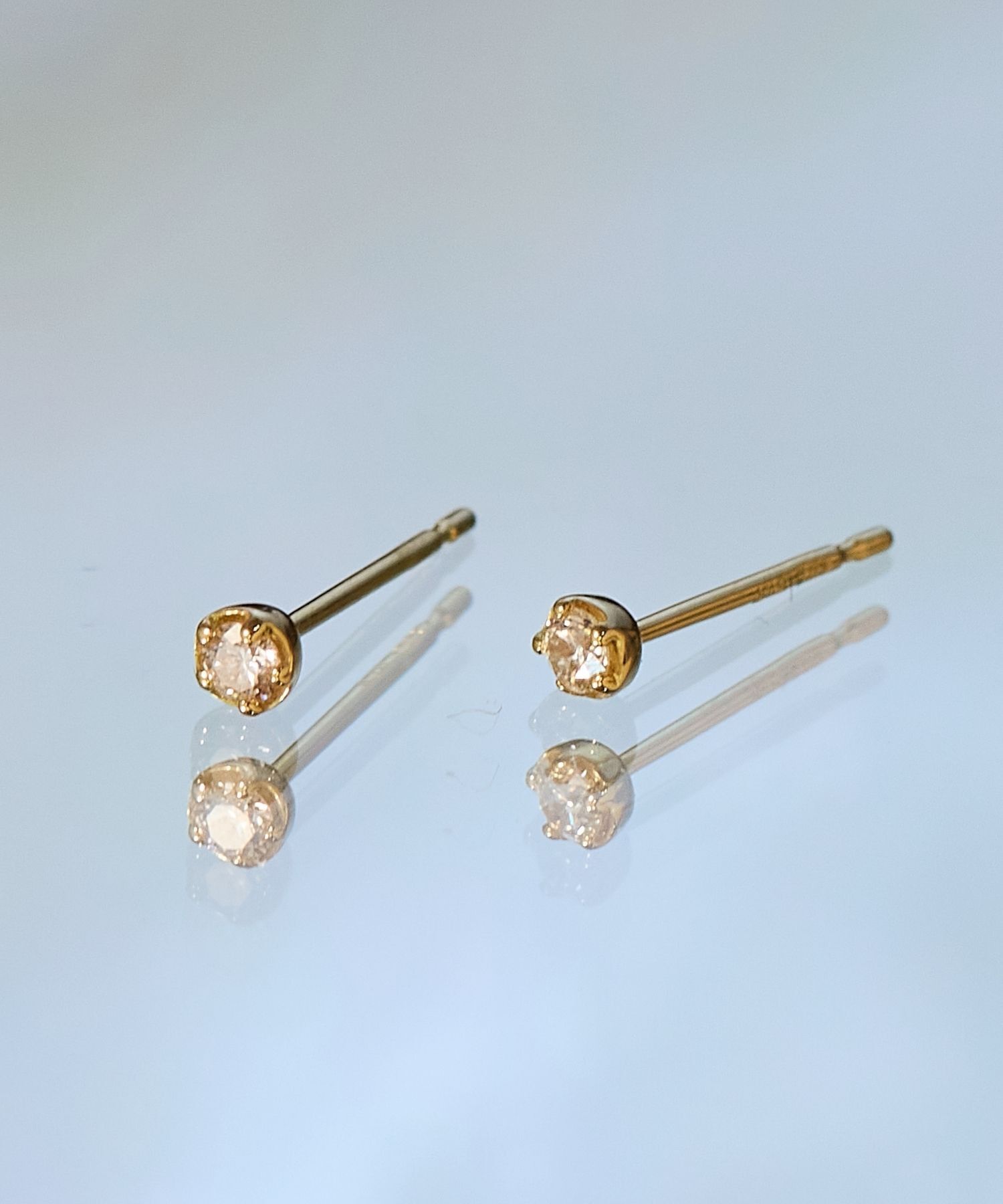JUPITER「【K18】ベーシックダイヤモンドピアス/金属アレルギー対応」|ピアス|
