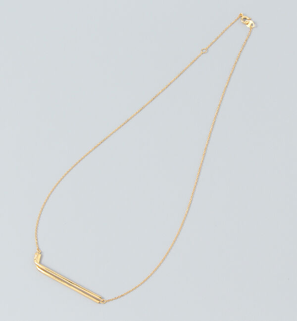 JUPITER「【SV925】ダブルバーダイヤモンドネックレス/ペア」|ネックレス|