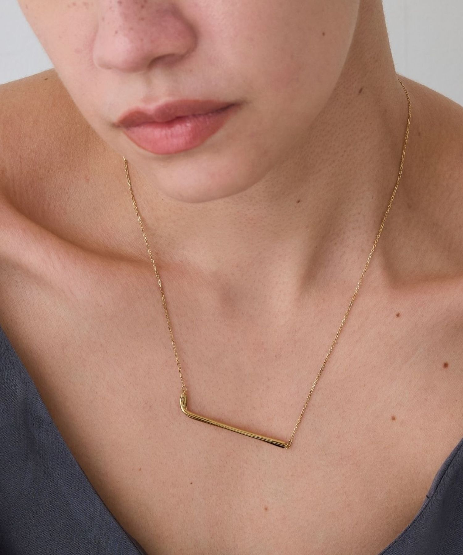 JUPITER「【SV925】ダブルバーダイヤモンドネックレス/ペア」|ネックレス|