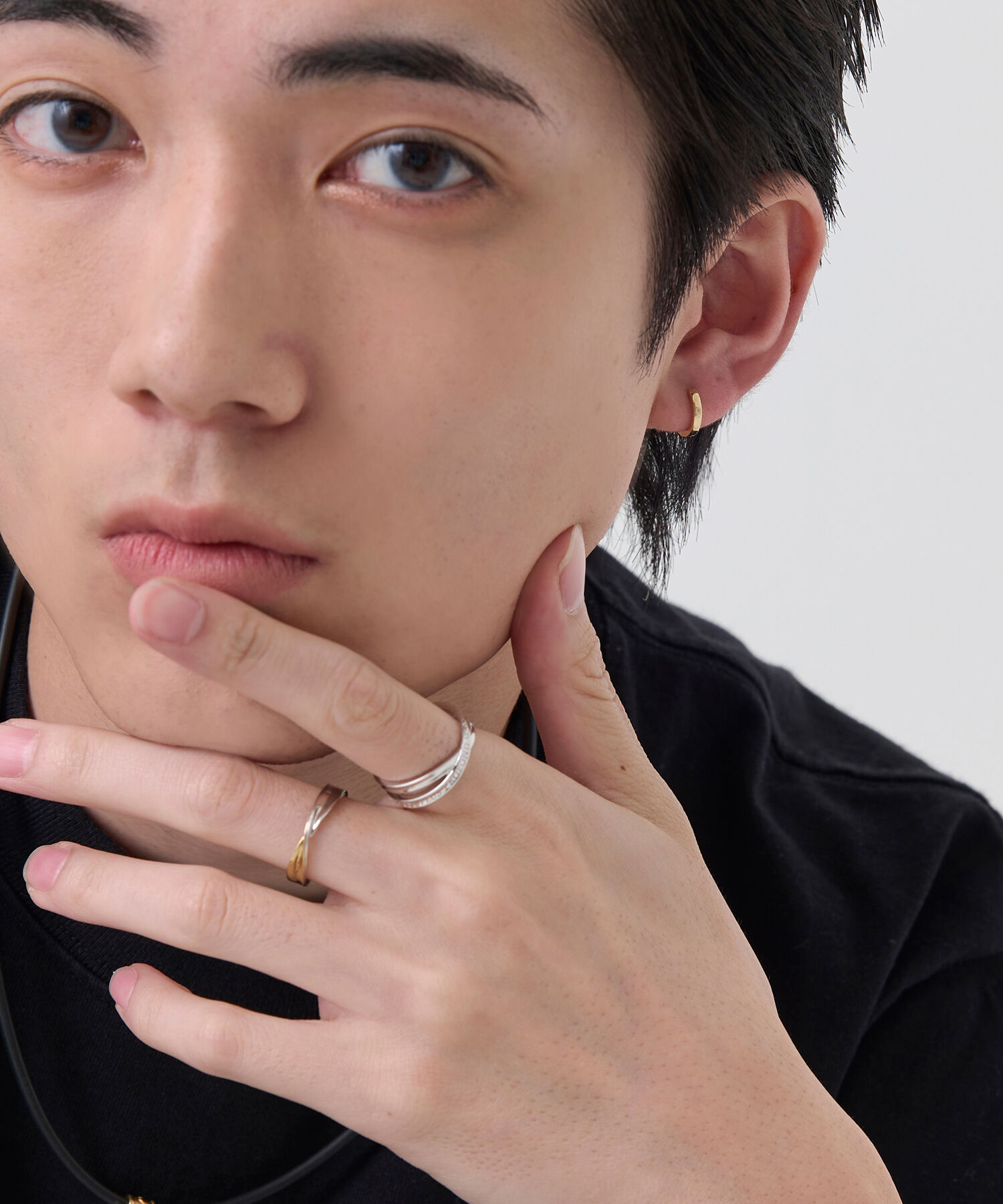 JUPITER「【シリーズ累計販売 2000点突破！】【K10】ストレートフープピアス/片耳/ ユニセックス/ゴールド」|ピアス|