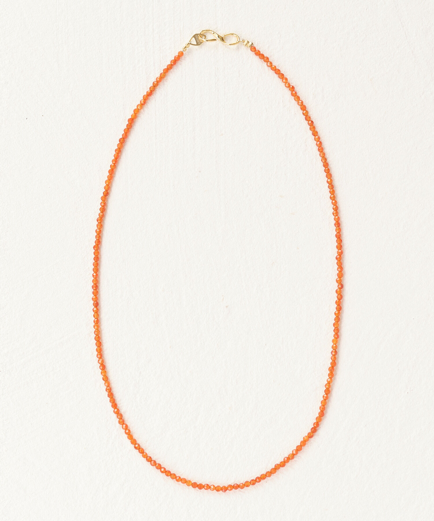 JUPITER「天然石ビーズネックレス/金属アレルギー対応/ニッケルフリー　カーネリアン」|ネックレス|