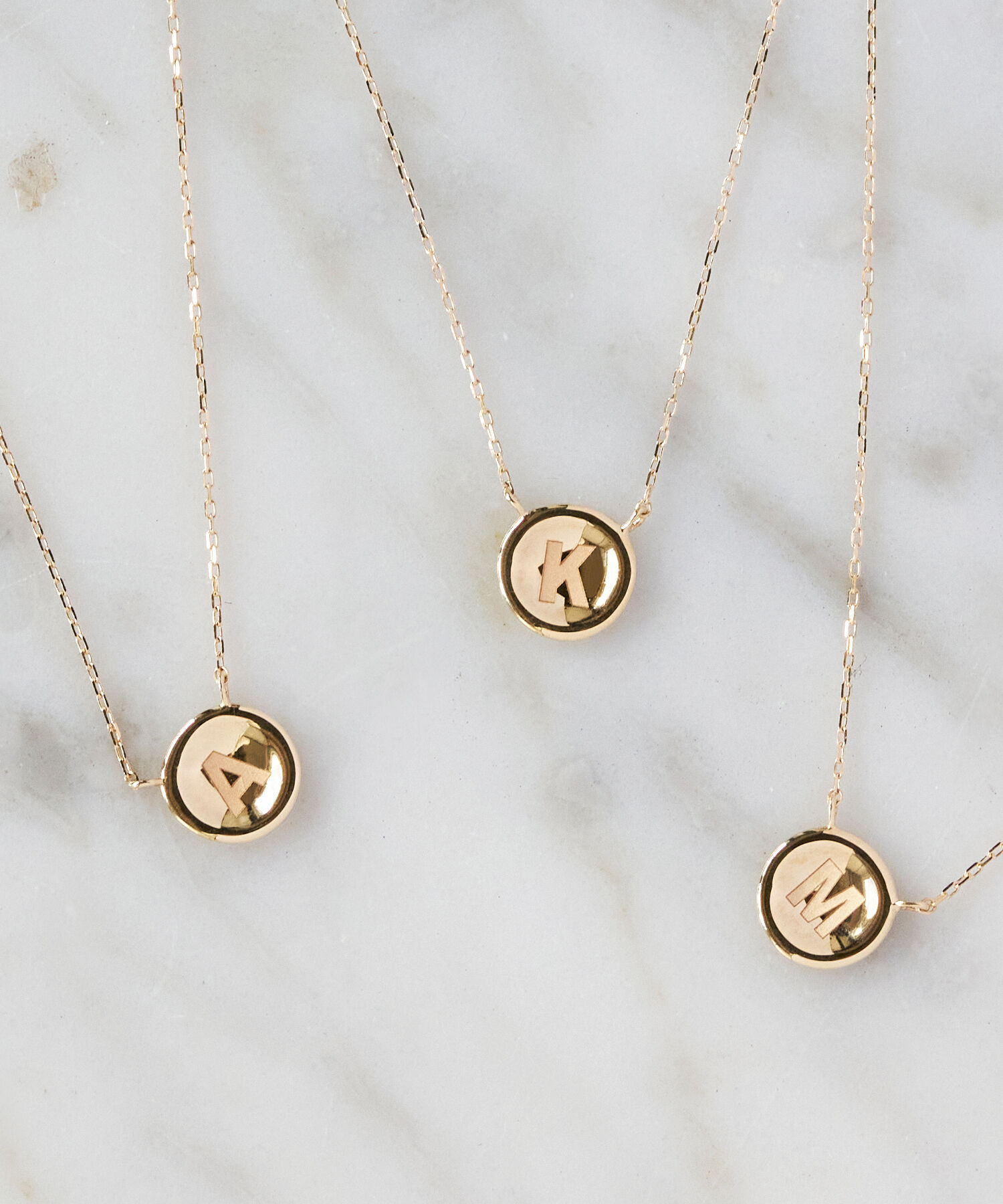 JUPITER「【K10】イニシャルコインネックレス」|ネックレス|