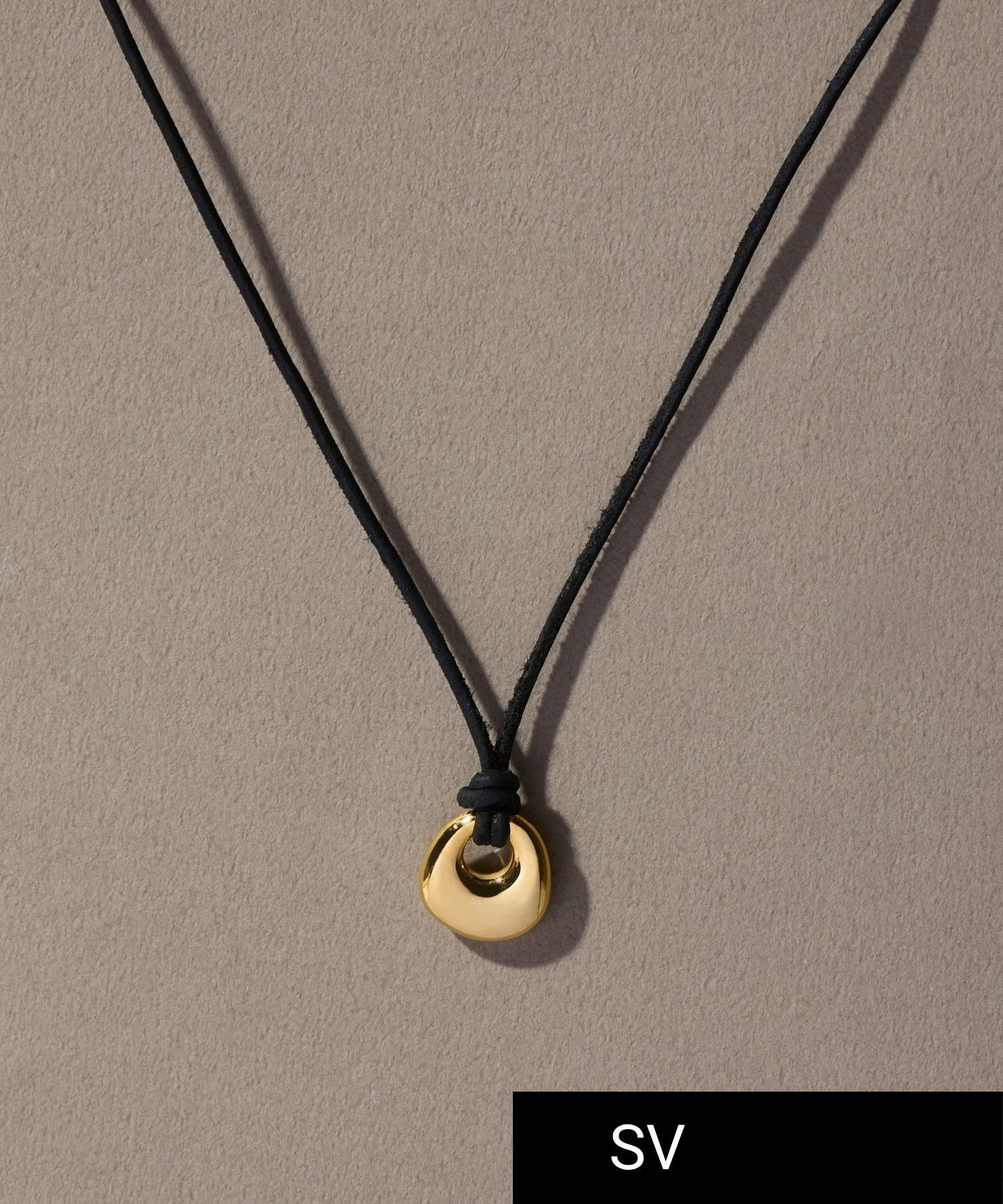 JUPITER「【牛革・SV】メタルトップコードネックレス ゴールド」|ネックレス|ゴールド