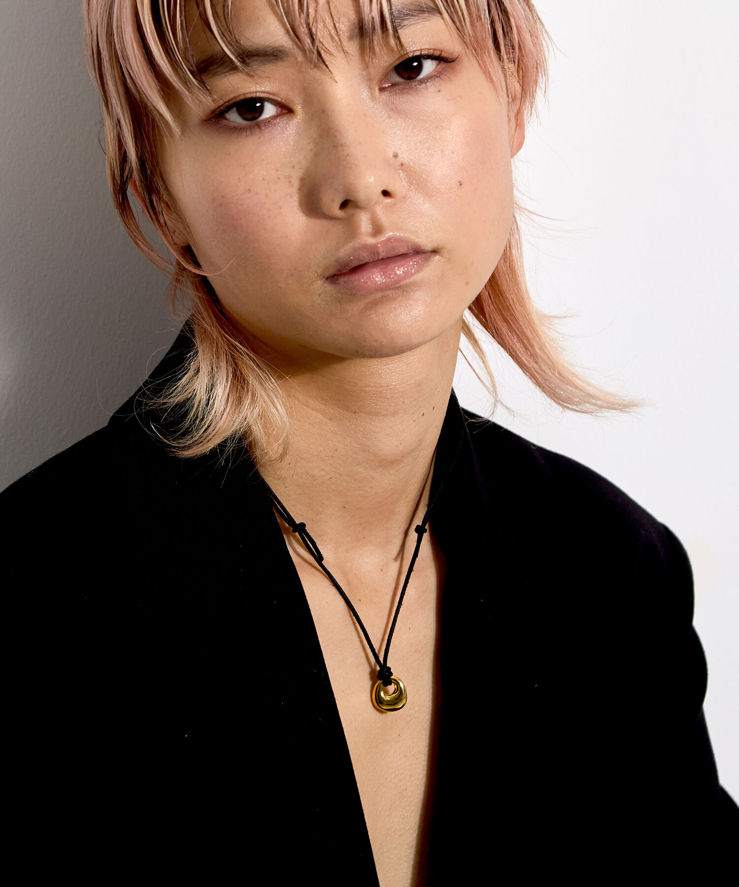 JUPITER「【牛革・SV】メタルトップコードネックレス ゴールド」|ネックレス|