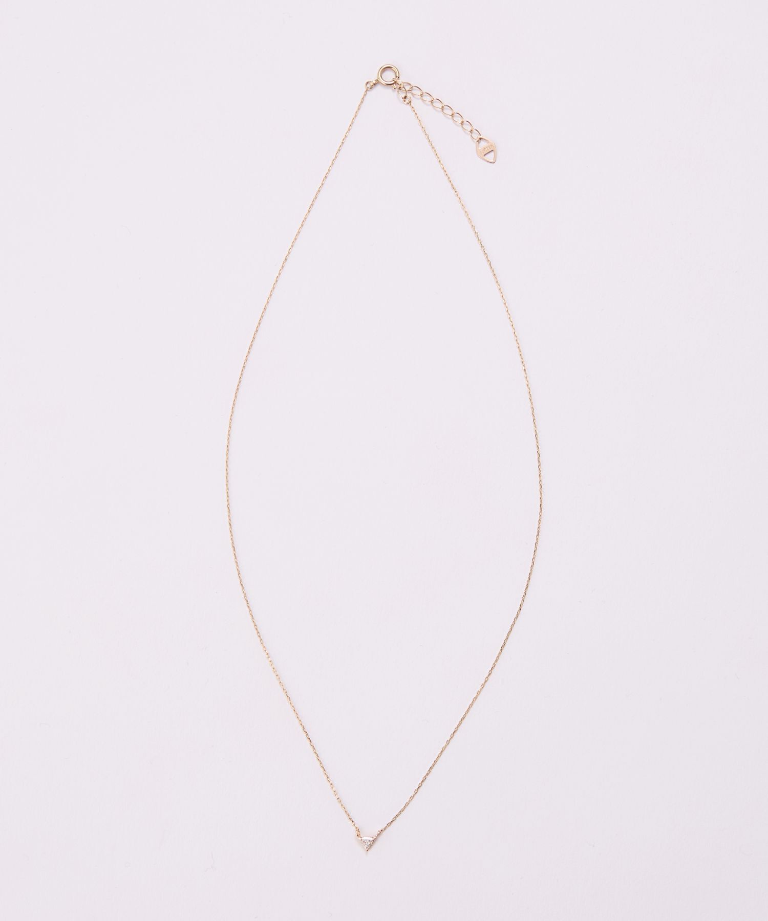 JUPITER「【K10】トリリアントダイヤモンドネックレス/0.06ct/37+3cm」|ネックレス|