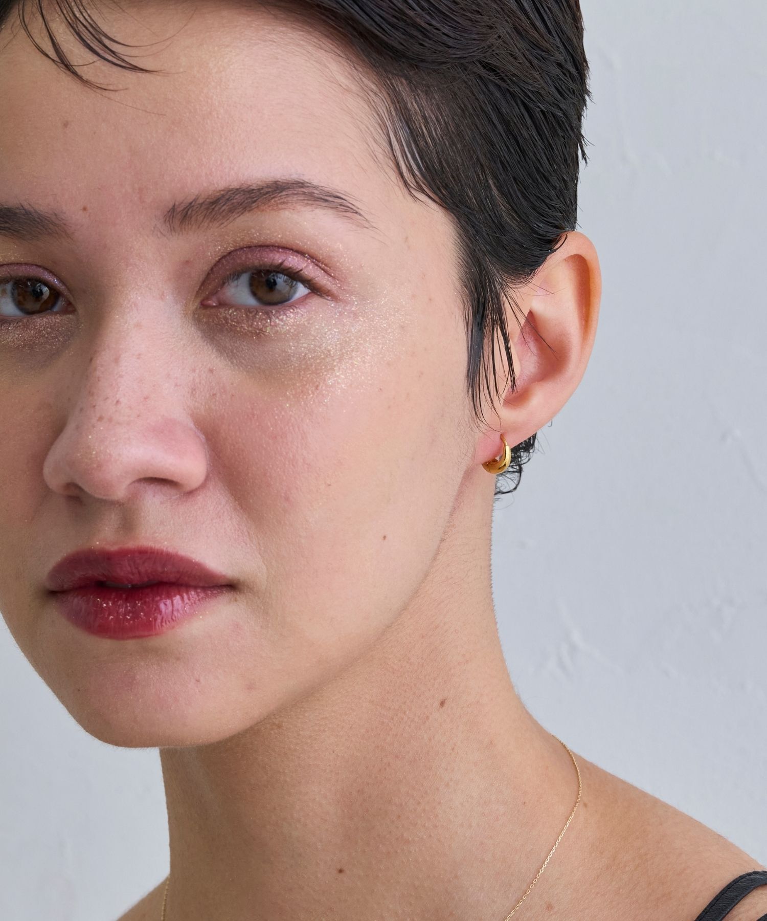 JUPITER「【SV】ドロップフープピアス ゴールド ニッケルフリー　」|ピアス|