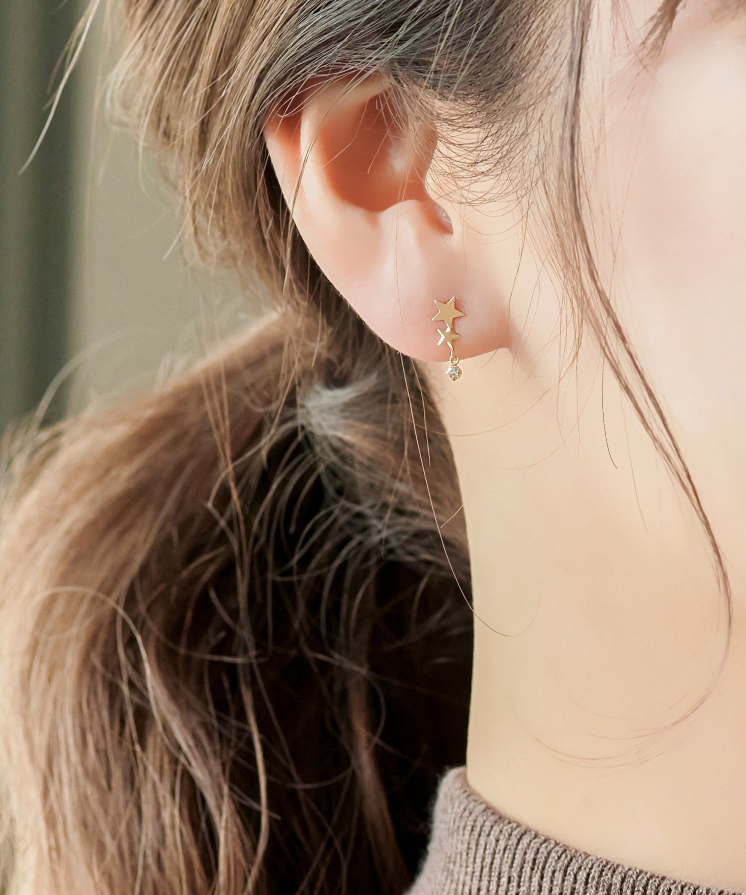 Phoebe「【K10】ステラシャインピアス/BOX付き」|ピアス|