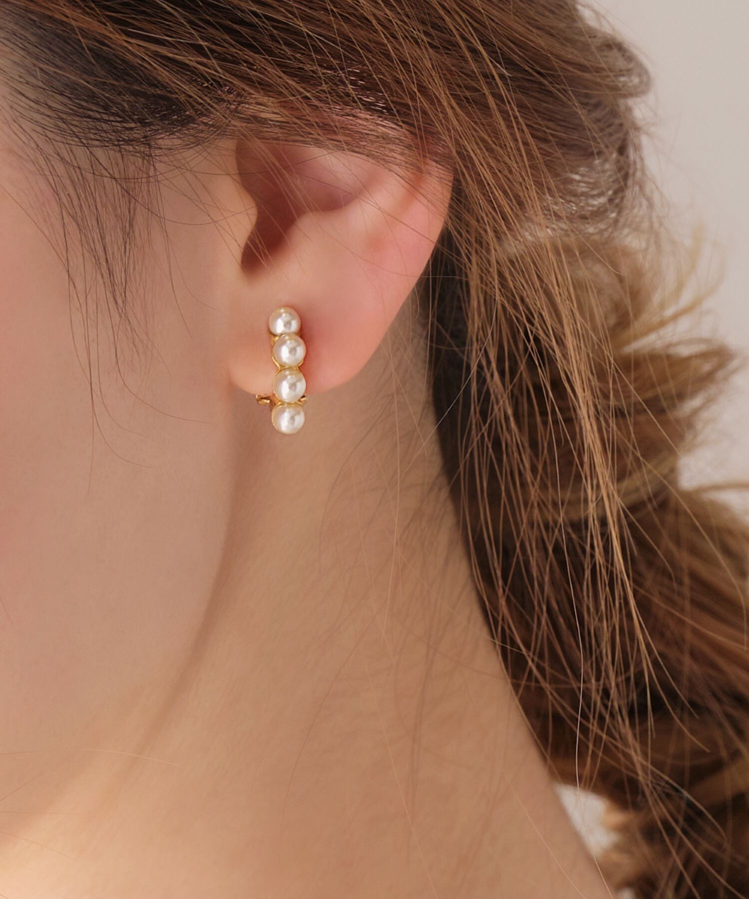 Phoebe「【シリーズ累計販売15000点突破！】【痛くないシリーズ】ノーブルパールエアリーイヤリング」|イヤリング|