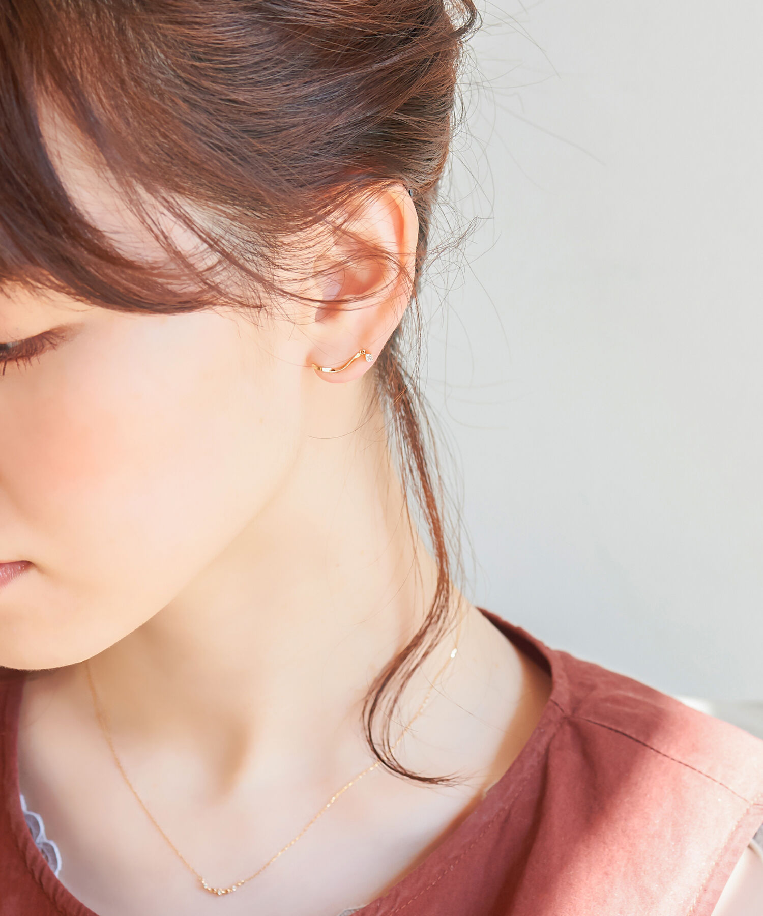 Phoebe「【K10】スウィングビジューピアス&イヤリング/BOX付き」|ピアス|