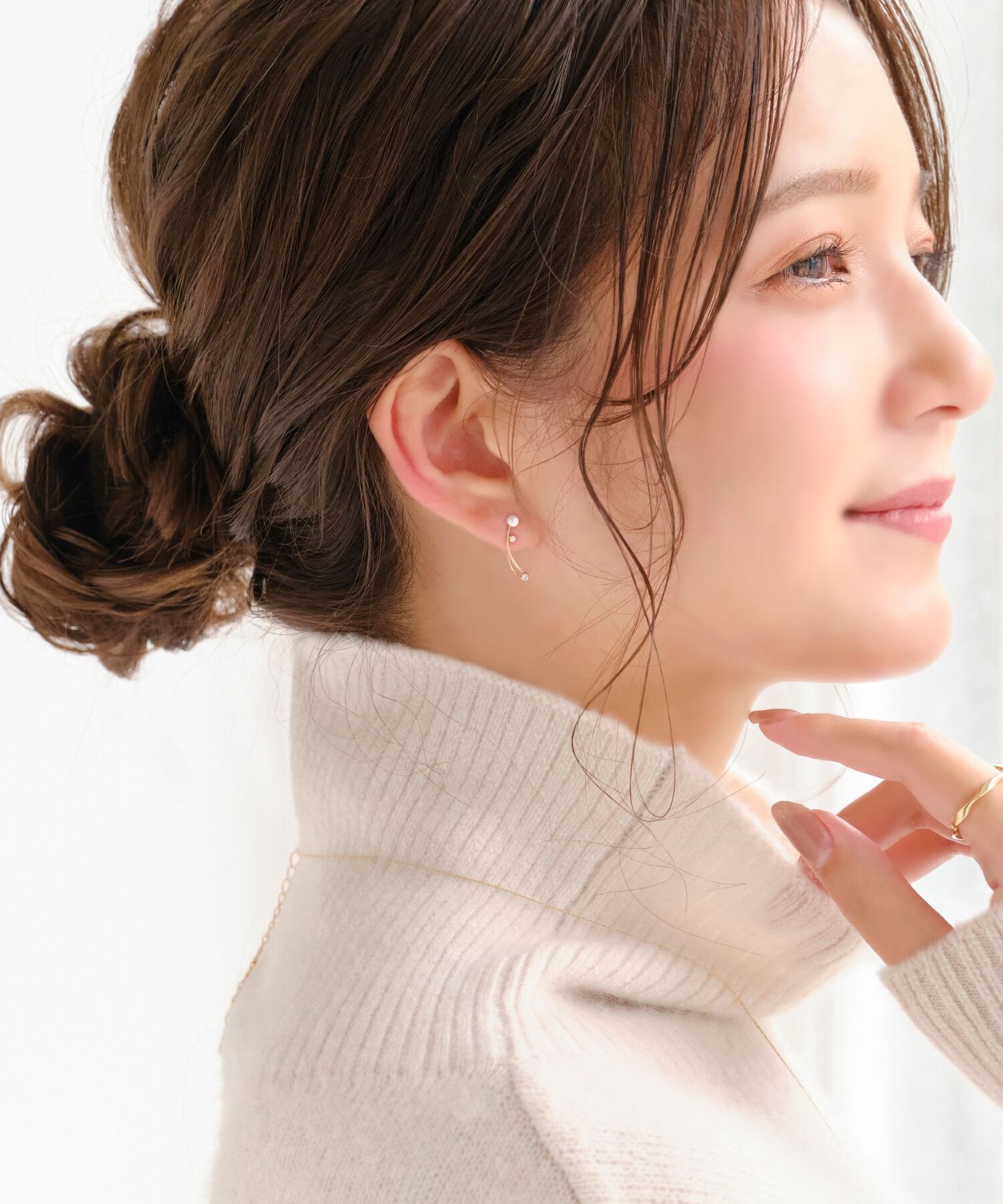 Phoebe「【K10】トゥウィンクルピアス&イヤリング　ローズゴールド/BOX付き」|ピアス|