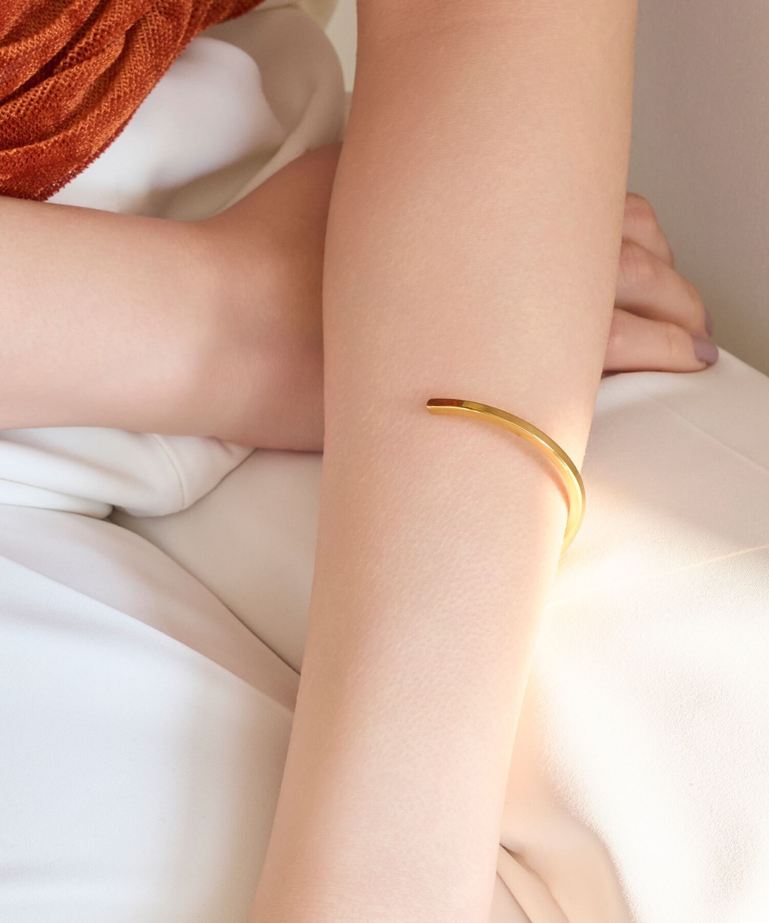 Phoebe「【金属アレルギー対応】ライトツイストメタルバングル/サージカルステンレス」|ブレスレット・バングル|