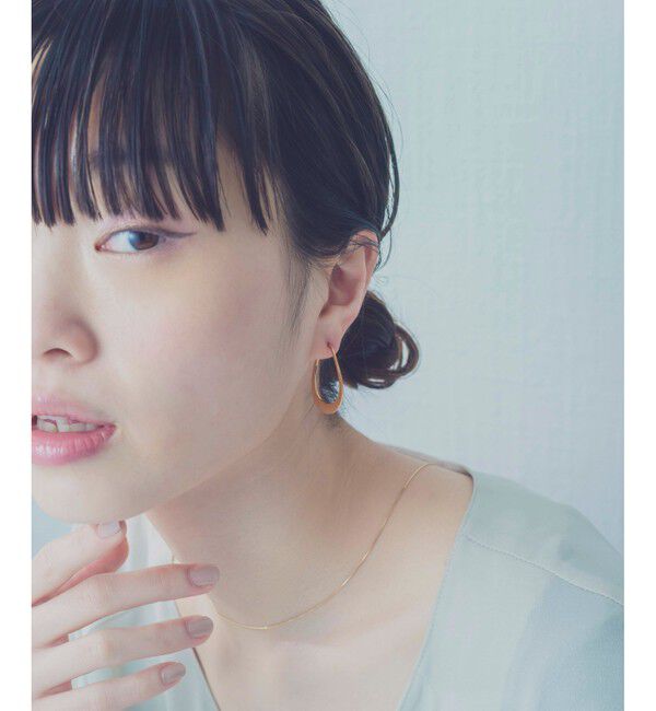 ete「クラフト オーバル ピアス」|ピアス|