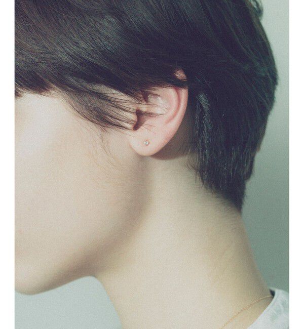 ete「K18 ダイヤモンド 0.1ct ピアス「ブライト」」|ピアス|