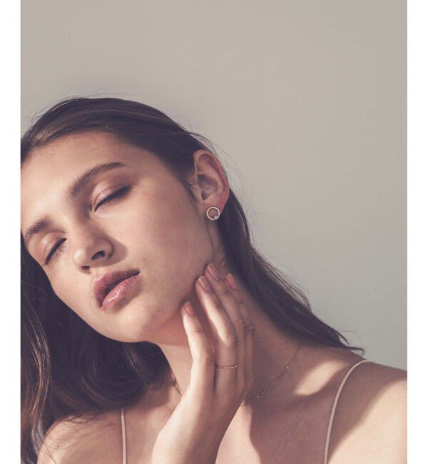 ete「パール/ビジュー ループイヤリング」|イヤリング|