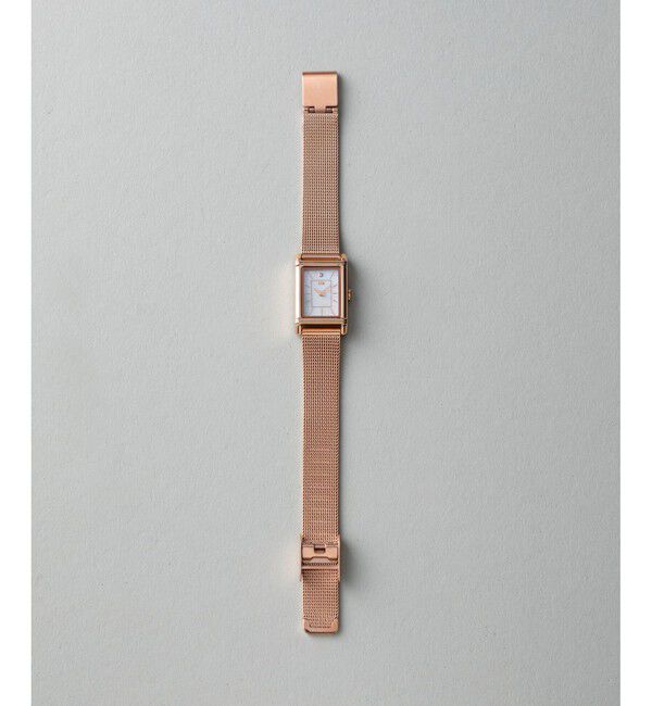 ete「ソーラーウォッチ スクエア メッシュベルト」|腕時計|