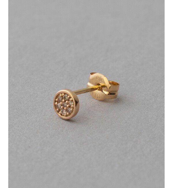 ete「K10YG ブリリアント ブラウンダイヤモンド ピアス」|ピアス|