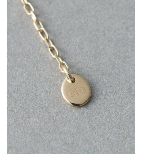 ete「[フロート] K10YG チューブ ワイヤー チョーカー」|ネックレス|