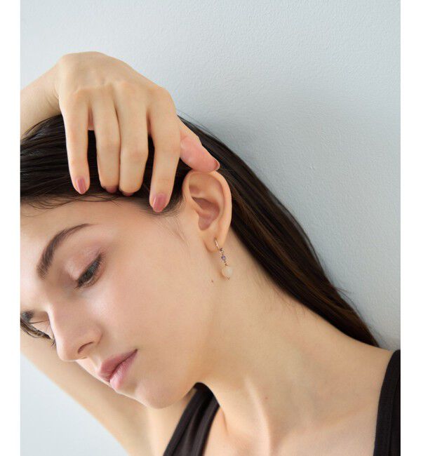 ete「ナチュラルストーン ツイストカット イヤリング」|イヤリング|