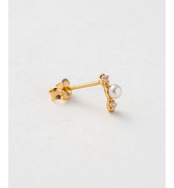 Jouete「ジルコニア&times;パール ピアス」|ピアス|