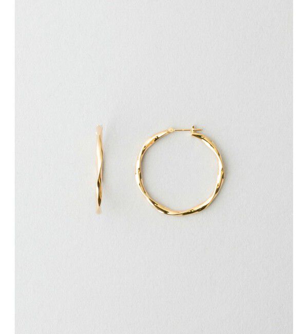 Jouete「ツイスト ラップピアス」|ピアス|イエローゴールド