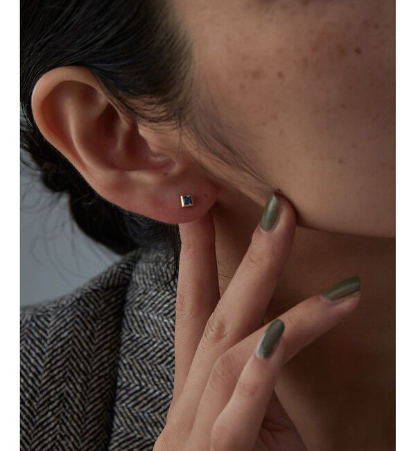 Jouete「K10YG ピアス ロンドンブルートパーズ」|ピアス|