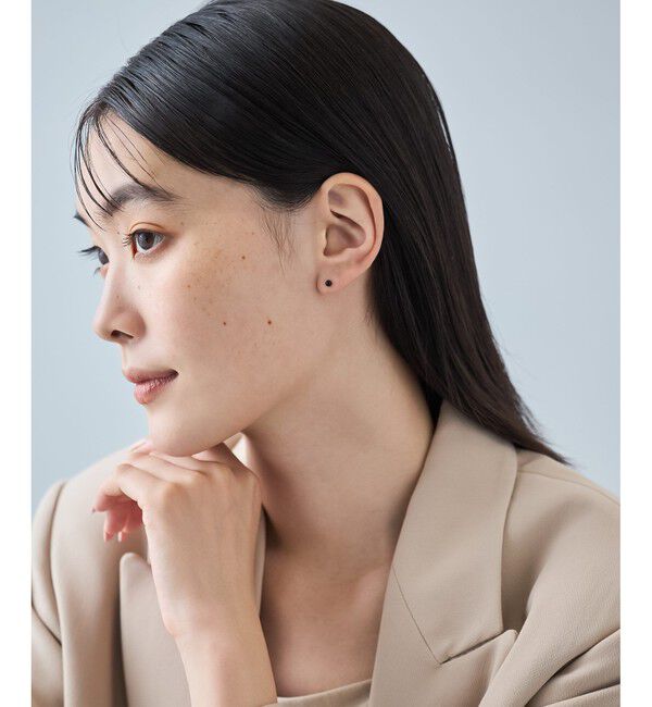 Jouete「K10YG ピアス ナチュラルストーン」|ピアス|