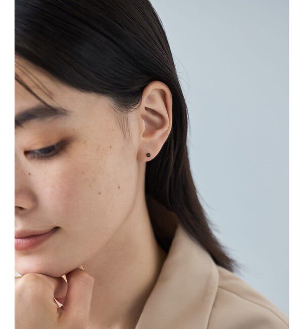 Jouete「K10YG ピアス ナチュラルストーン」|ピアス|