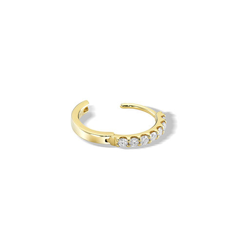 STAR JEWELRY「DIAMOND CLICK HOOP PIERCED EARRING」|ピアス|