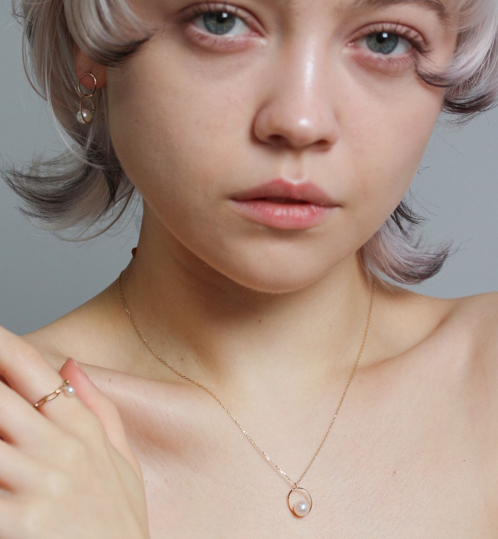  「パール ピアス | K10YG」|ピアス|