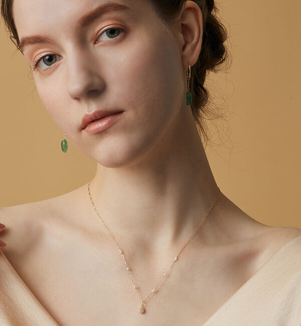 agete「K10エメラルドリバーシブルチャーム」|その他|