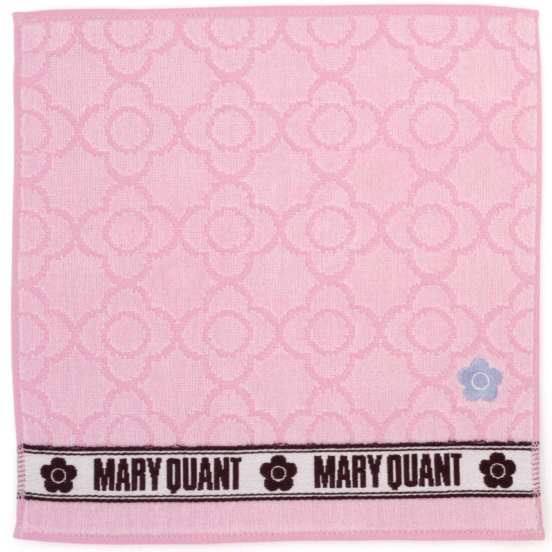  「MARY QUANT タオルハンカチ＜デイジー総柄＞」|タオル|ピンク