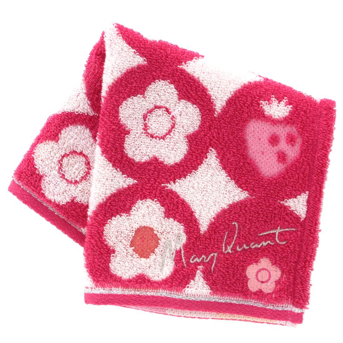  「MARY QUANT タオルハンカチ＜デイジーイチゴ＞」|タオル|