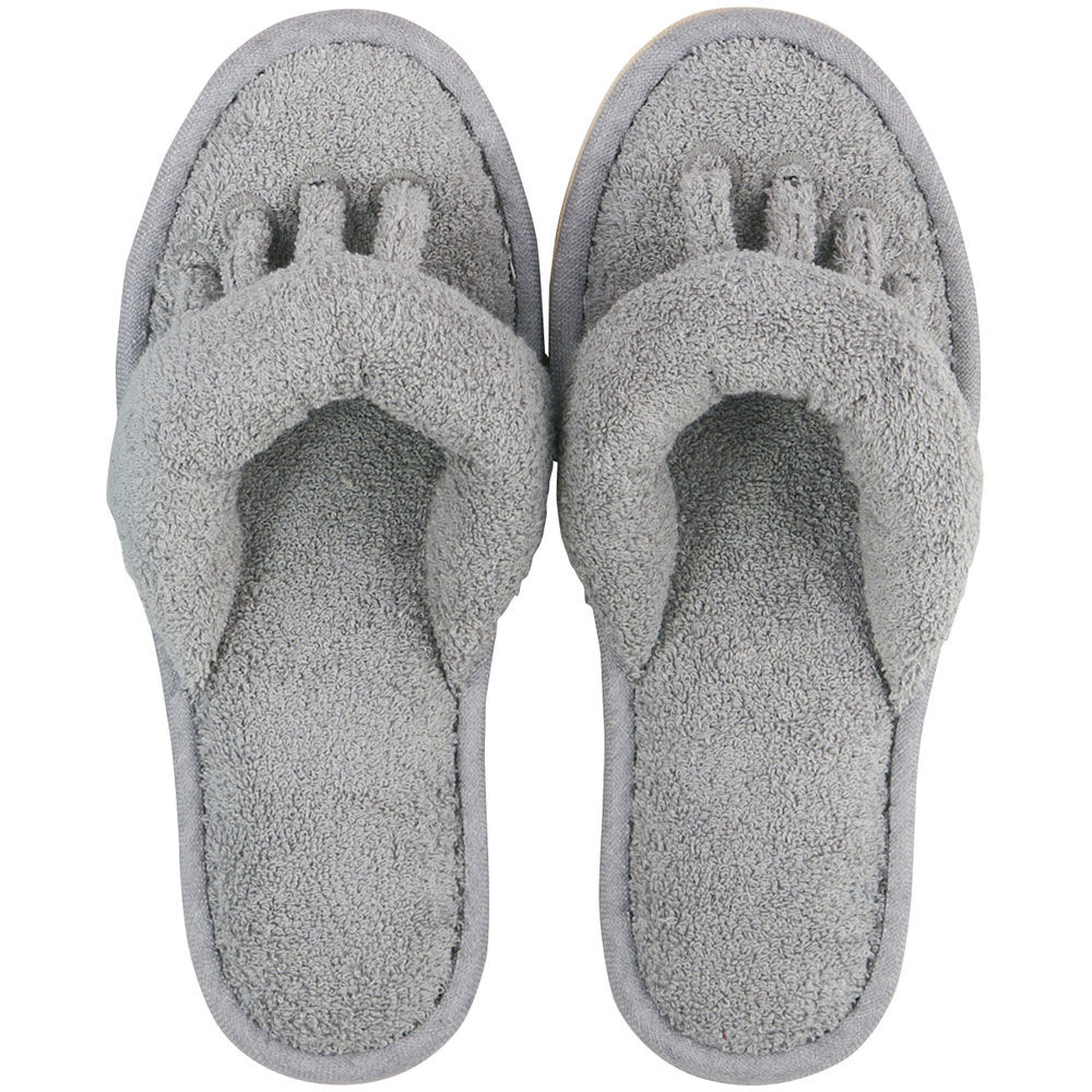 BACKYARD FAMILY「SDS スリッパ 5本指 通販 ルームサンダル 5本指スリッパ タオルスリッパ 室内スリッパ」|ルームシューズ|グレー1