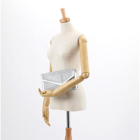 銀座かねまつ「MH24516CFUMET 【本革】グリッタークラッチバッグ」|ショルダー・メッセンジャー|