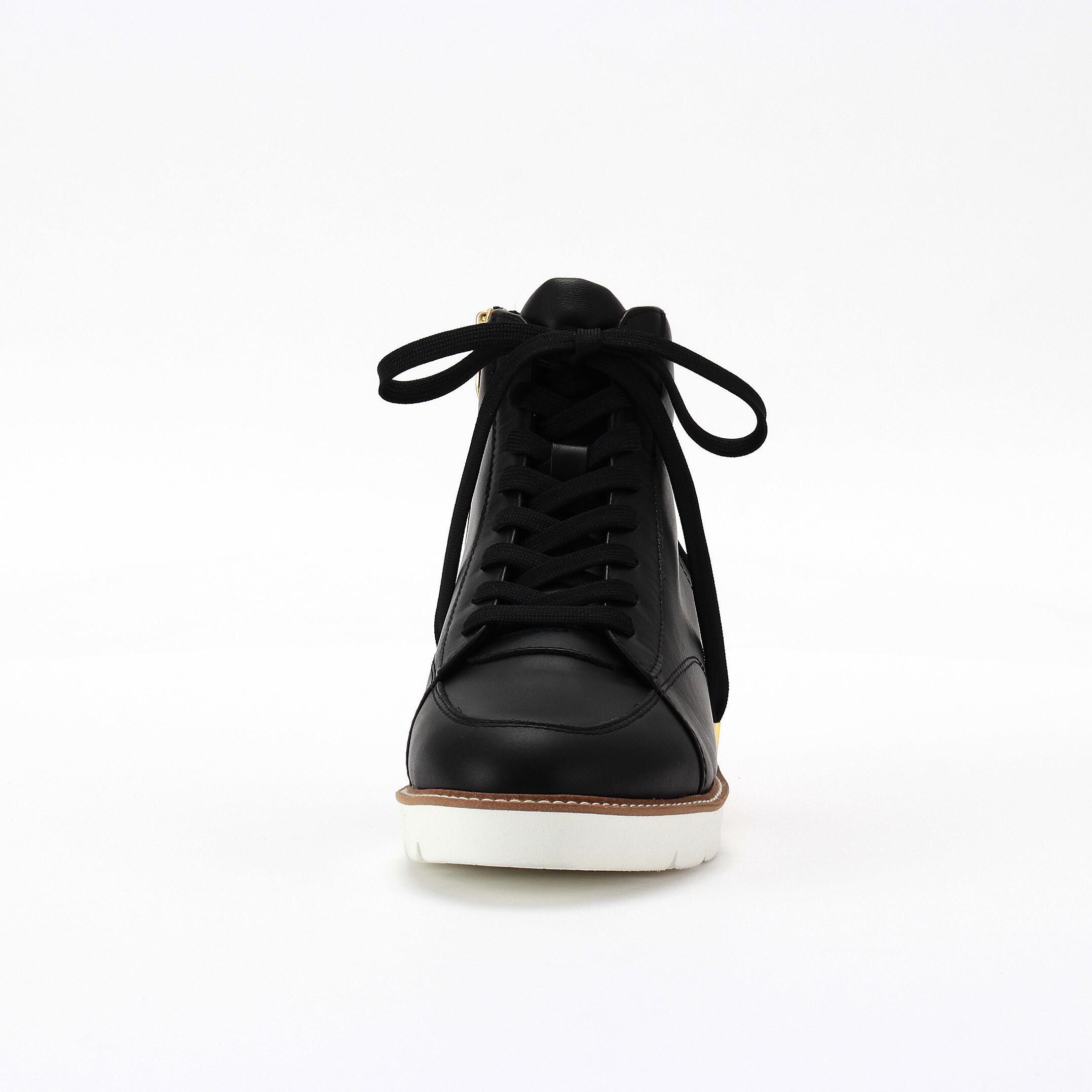 銀座かねまつ「RMWE2601STEBLK 【本革】【防水】【Eウィズ】アクアベルハイカットスニーカー」|スニーカー|