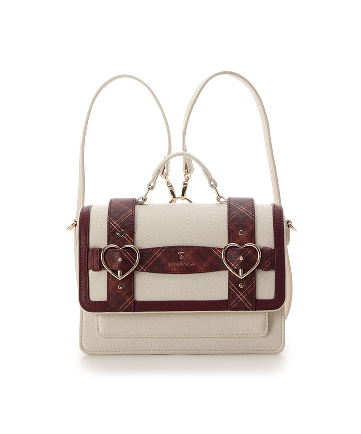 Samantha Vega「チェックハートベルトサッチェルショルダーバッグ」|ショルダー・メッセンジャー|