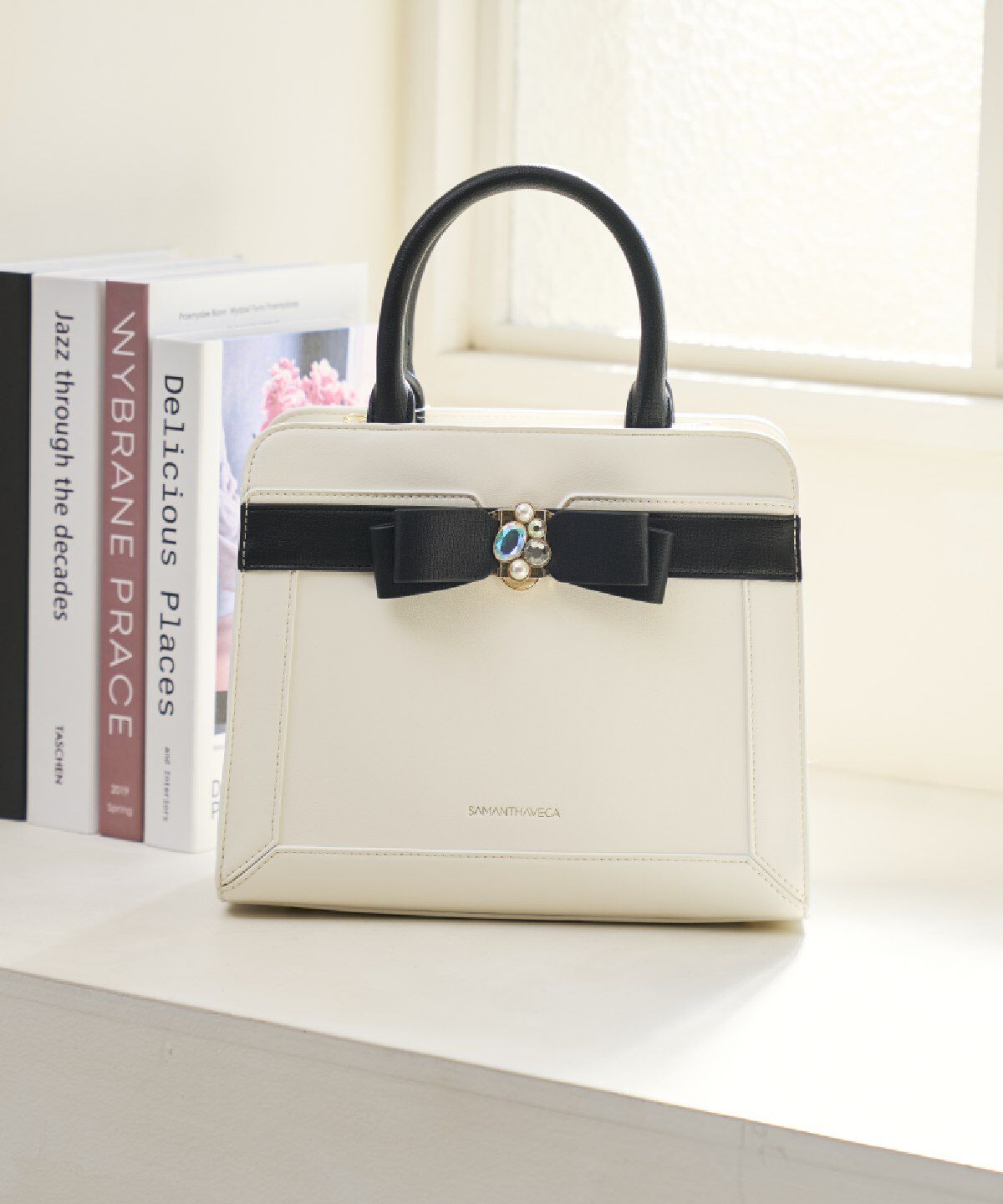 Samantha Vega「ジュエルリボンハンドバッグ」|ハンドバッグ|マルチカラー