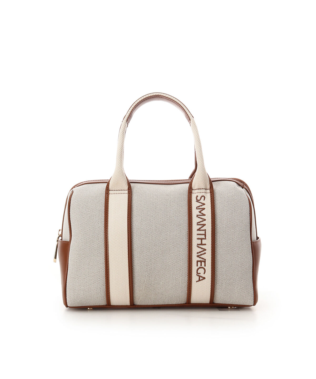 Samantha Vega「ロゴテープボストンバッグ（小）」|ボストンバッグ|ブラウン