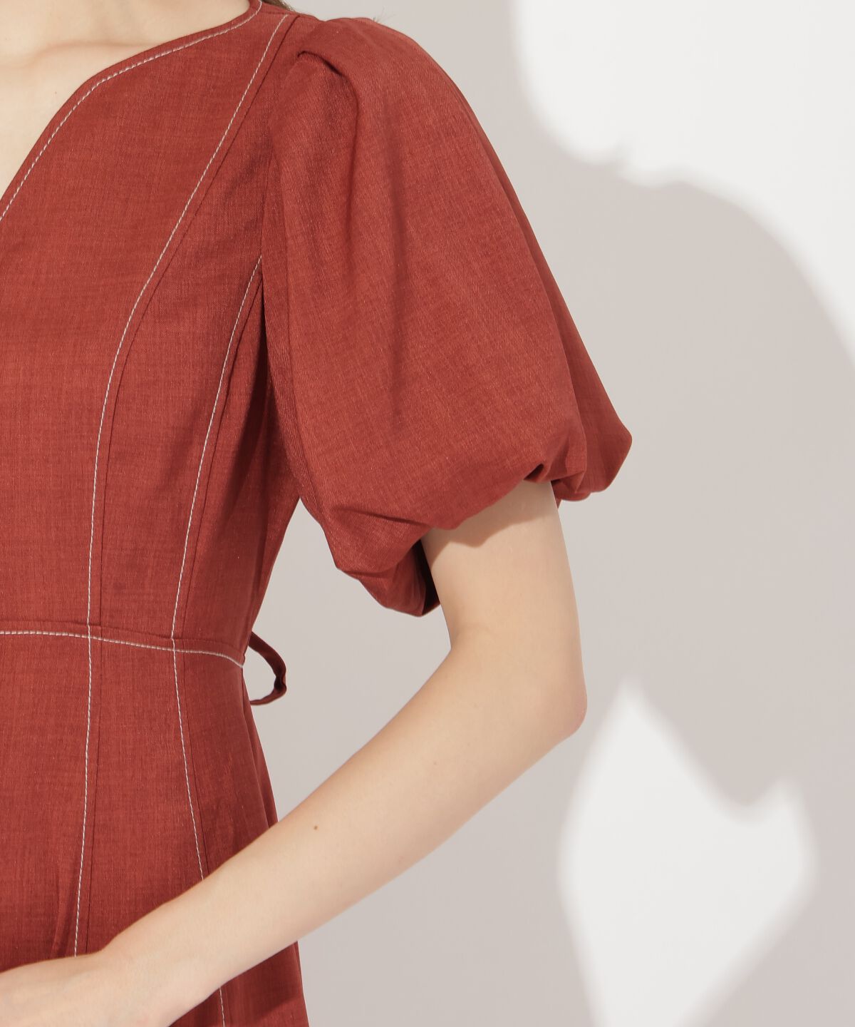 アンドクチュール「ボリュームスリーブワンピース」|ワンピース|